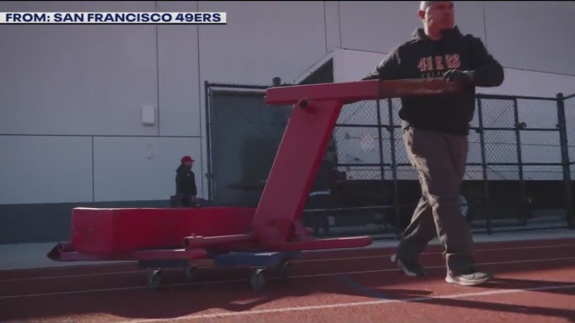 49ers donate equipment to three Santa Clara high schools